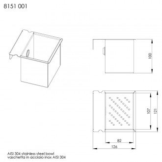 Коландер для мелочей Foster 8151 001 нержавеющая сталь